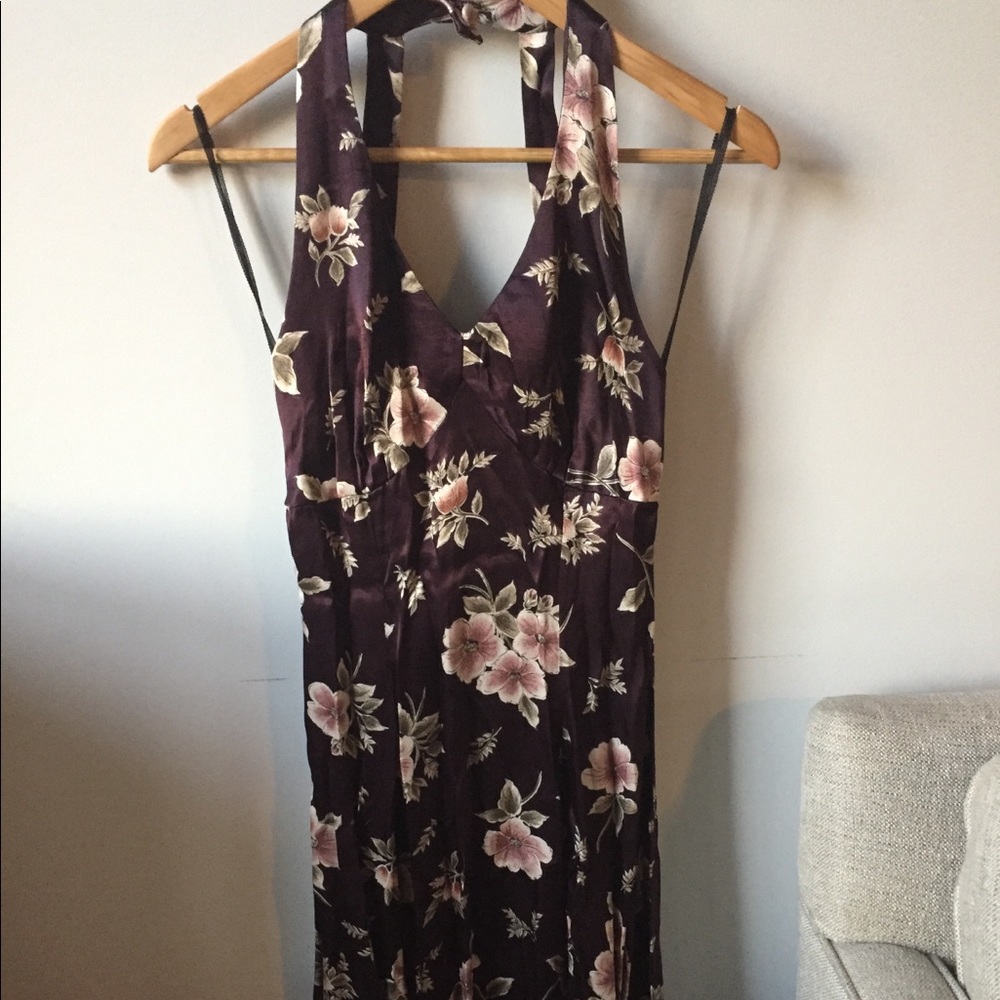 Floral halter dress